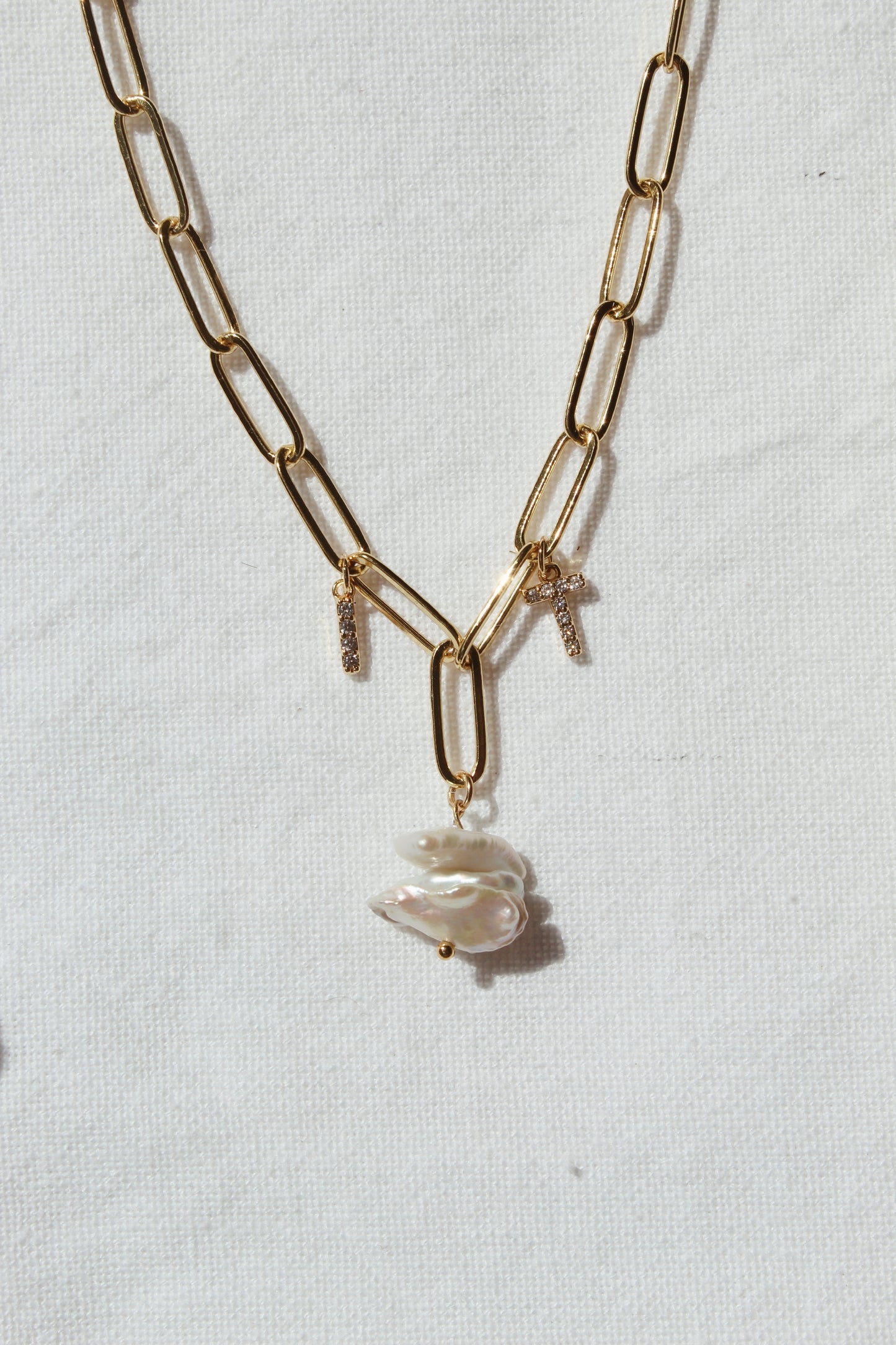 Initial Pearl Choker