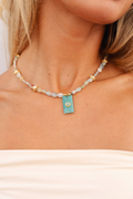 Blue Stone Necklace