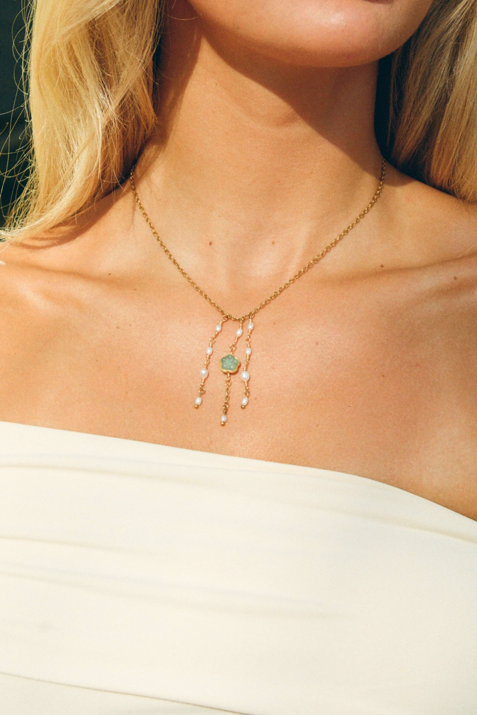 Jade Waterfall Necklace