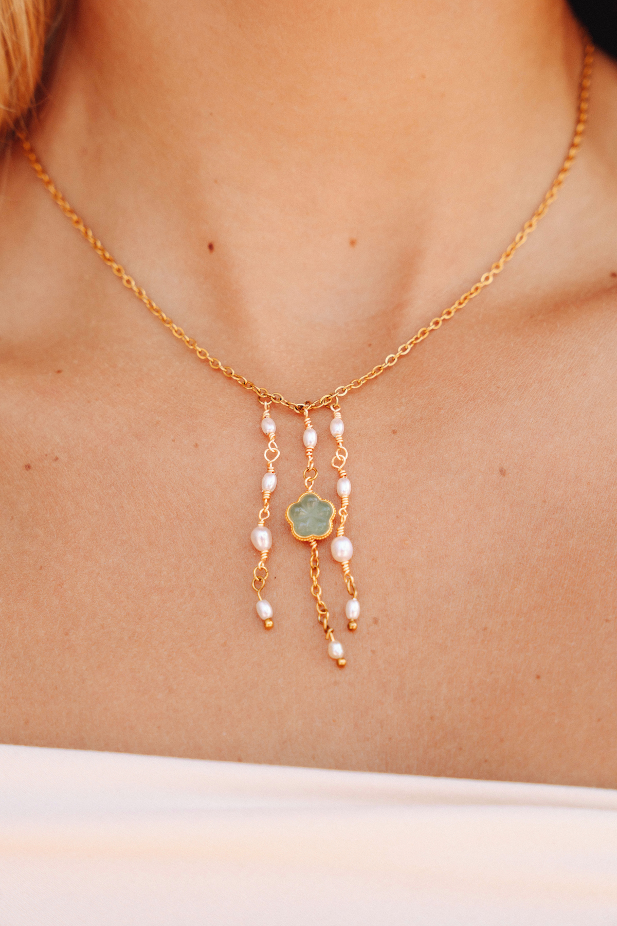 Jade Waterfall Necklace