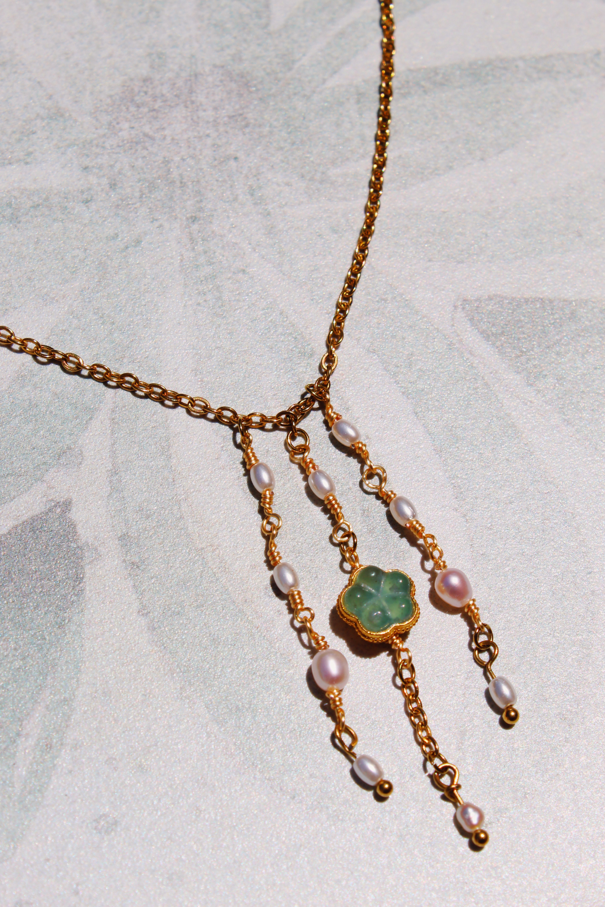 Jade Waterfall Necklace