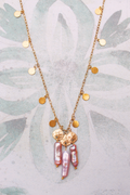 Lilac Sandollar Necklace