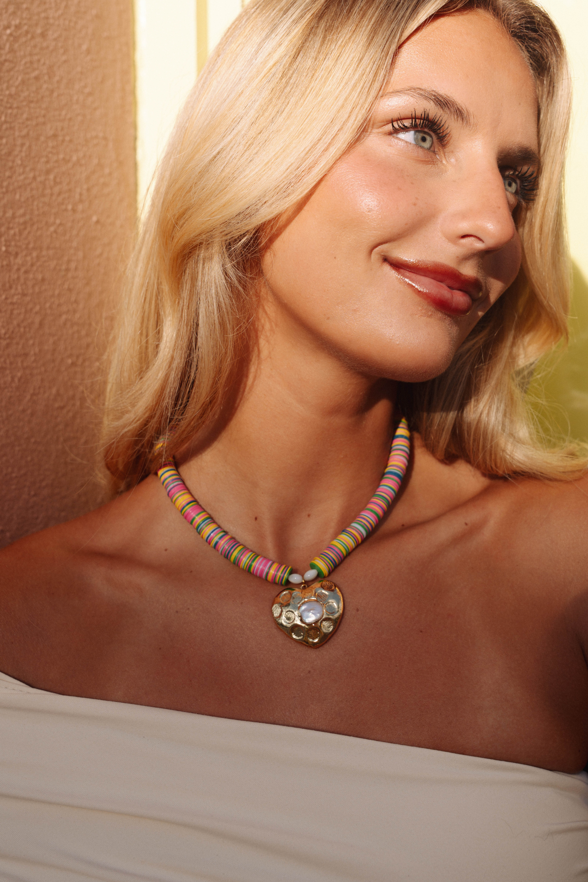 Rainbow Heart Necklace