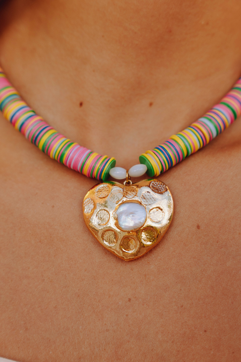 Rainbow Heart Necklace