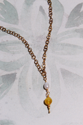 Yellow Drop Necklace